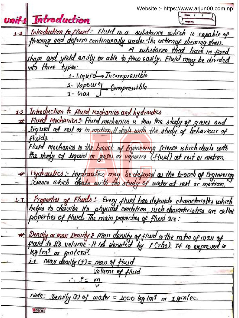 Hydraulics Note | PDF | Business | Home & Garden