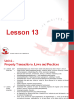 Lesson 13 - Landlord and Tenant Law