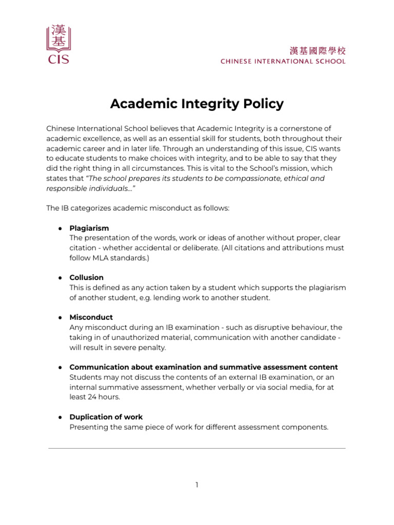 Usf Academic Integrity Policy Rowan