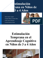 Estimulación Temprana en Niños de 3 A 4