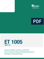 EPEC ET 1005 REV1-19 Lineas Aereas de Baja Tension Con Conductores Preensamblados