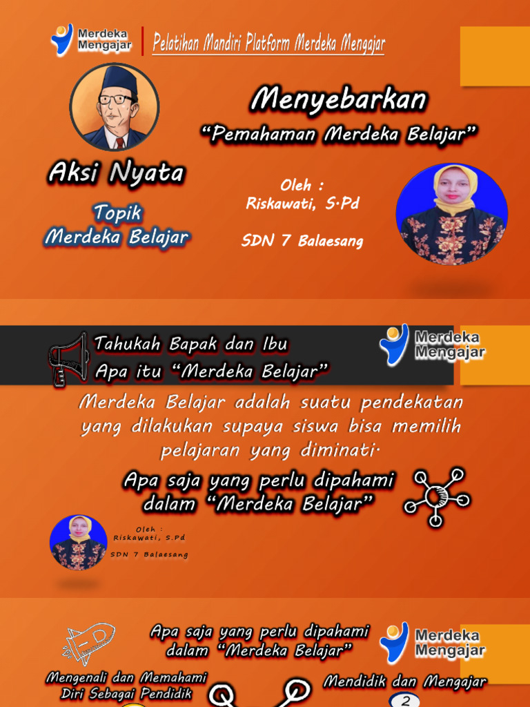 Riskawati, S.PD Aksi Nyata Topik Merdeka Belajar - Menyebarkan ...