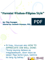 Parental Wisdom-Filipino Style