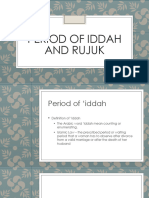Week 10 - LAW 605 - Iddah and Rujuk