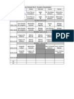 Horarios 2024 Curso - 2A