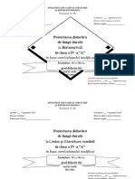 pROIECT DIDAC cURRIC MODIF