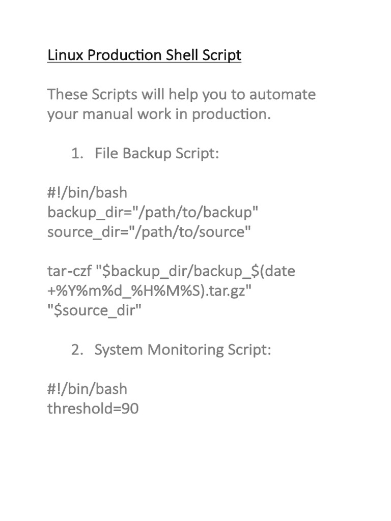 Shell Script 1710634277 | PDF | User (Computing) | Computing