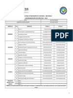 Calendarización Ingisnal1 - 2023