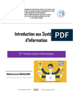 Cours Système Dinformation - BRAHIMI.M