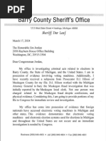 Sheriff Dar Leaf Letter To Judiciary Chairman Jordan On Foreign Interference in Michigan Elections