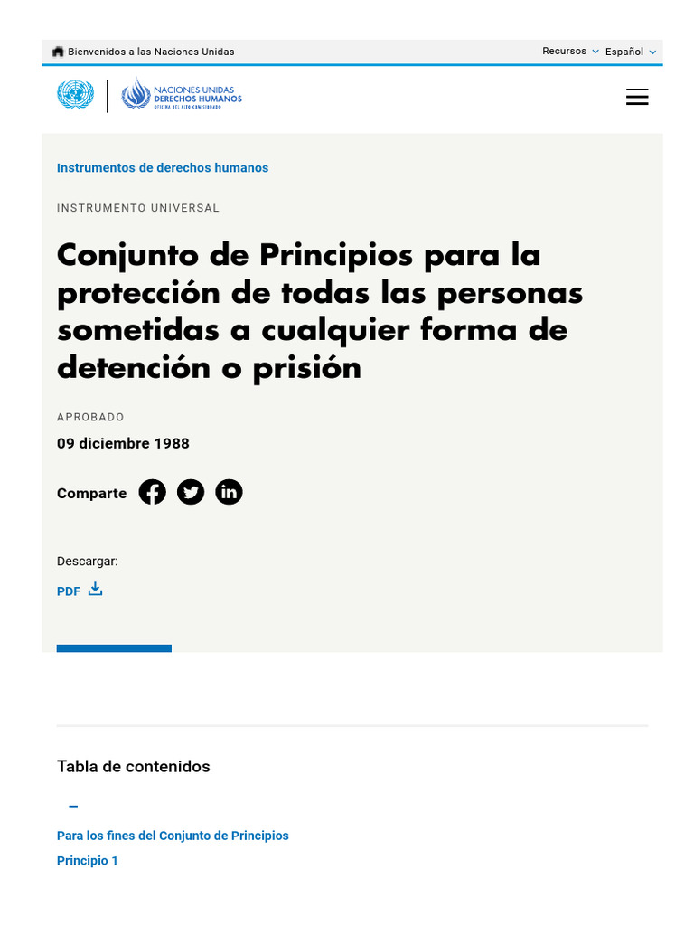 Derechos de Personas Detenidas | PDF | Detención (encarcelamiento