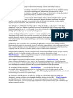 Findings Analysis Dissertation Sample
