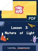 2nd Quarter Lesson 3 Nature of Light