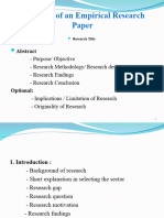 7 - Structure of An Empirical Research Paper