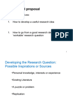 DMMR - Developing Research Focus