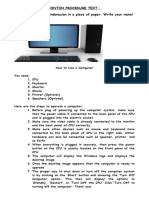 Contoh Procedure Text How To Operate Computer
