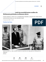 Audios de Eichmann Grabados en Buenos Aires - LA NACION