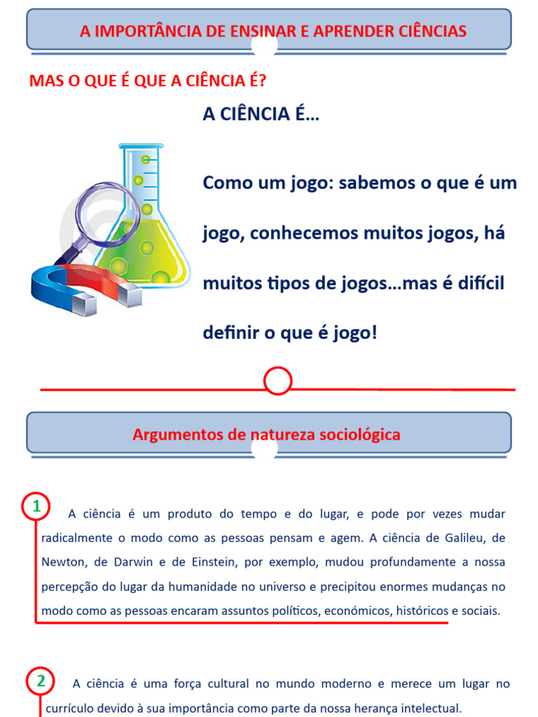 Argumentos - Importância-da-Ciência | PDF