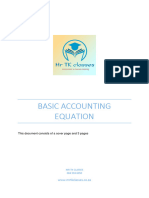 Basic Accounting Equation (BAE) (Comprehensive Explanations)