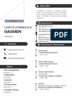 Gasmen Carlos Dominique - Resume