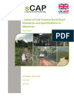 Review of Low Volume Rural Road Standards and Specifications in Myanmar