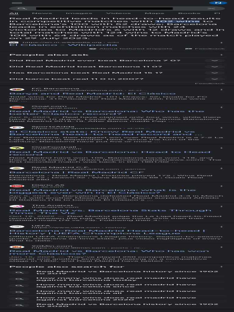 WHO HAS THE MOST WINS BETWEEN BARCELONA AND REAL MADRID intelligence overview