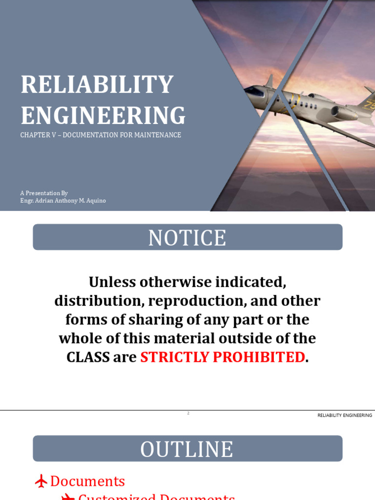 Aircraft Maintenance Documentation Overview | PDF | Reliability ...