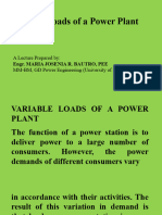 Variable Loads of A Power Plant