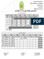 استمارة صرف المسائي كانون الاول