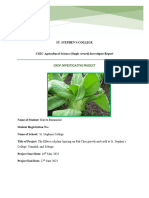 Crop S.B.a - Agricultral Science - Darren Ramnarine