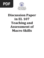 Performance Based Assessment - Feed-Backing in Assessing Speaking