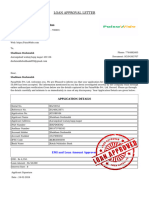 Loan Approval Letter: Paisawide Pvt. Ltd. Rbi: Active Approved Status