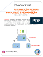 Números Decimais - 1° Ano - Setembro