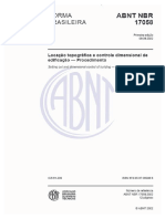 NBR 17058 - Locação Topográfica e Controle Dimensional de Edificação - Procedimento