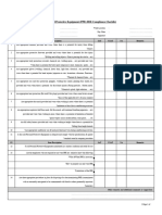 Personal Protective Equipment Compliance Checklist