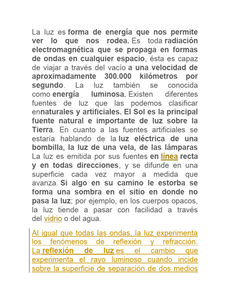 Introducción a la Luz y sus Propiedades | PDF