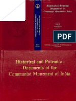 HistoricalAndPolemicalDocumentsOfTheCommunistMovementInIndia V1 1943 1951 OCR SM