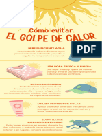 Infografia Tips Golpe de Calor Colorido Amarillo