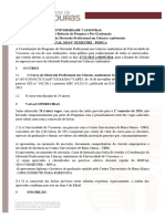 Edital Processo Seletivo Discente PMPCA 2024.1