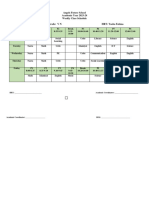 Class Wise (V) Timetables