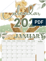 Vintage Calendar 2024