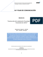 Estrategia y Plan de Comunicación en La Gestión de Proyectos - Proyecto Nicaragua