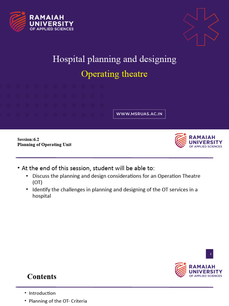 Operating Theatre Design Standards | PDF | Operating Theater | Surgery