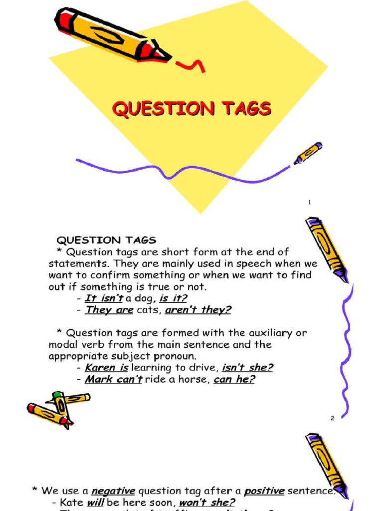 Question Tags | PDF