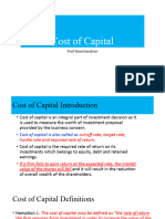 Cost of Capital Updated (Corp. Finance)
