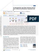 Speciation of Selenium Nanoparticles and Other Selenium Species in Soil Simple Extraction Followed by Membrane Separation and ICP-MS Determination