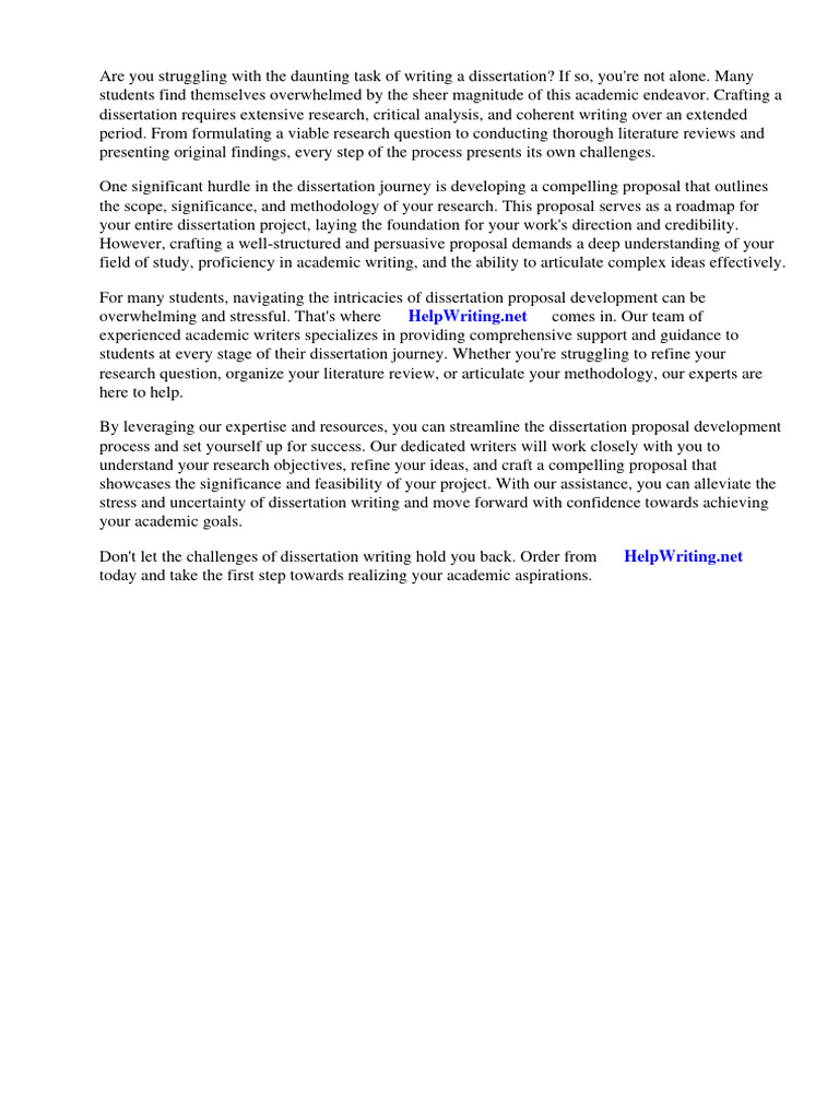 Dissertation Proposal Development Fellowship (DPDF) Program | PDF ...