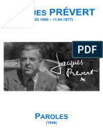 Jacques Prévert - Paroles
