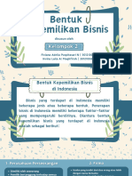 (BENTUK KEPEMILIKAN BISNIS) Kel. 2