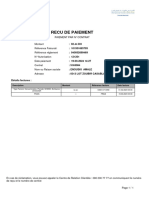 Reçu de Paiement